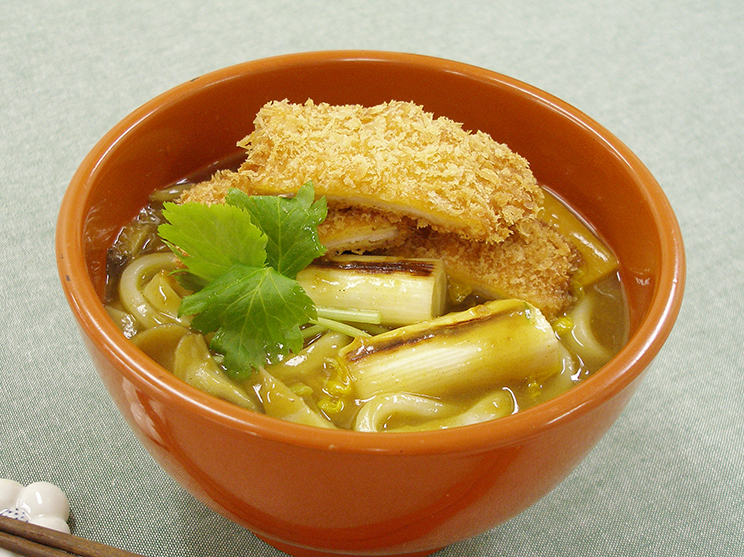 ひらひらカツカレー焼きねぎうどん