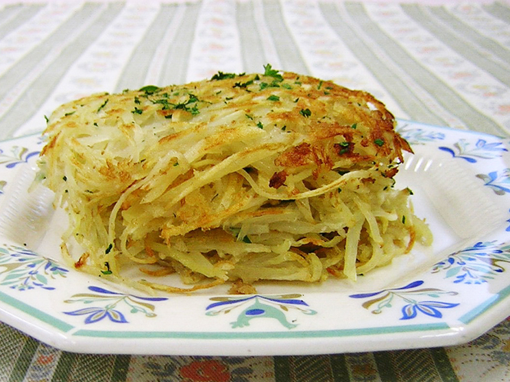 じゃがいもとパン粉のケーキ