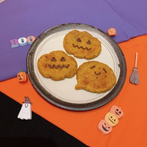 フライパンでかぼちゃソフトクッキー