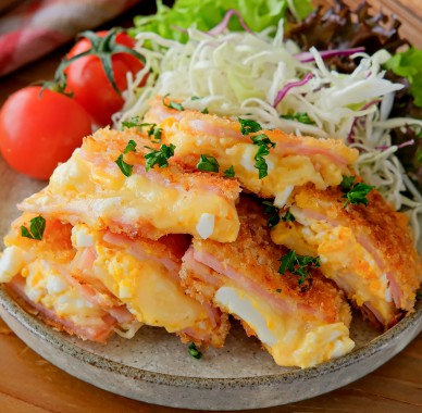 ハムたまチーズカツ
