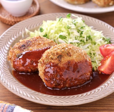 春キャベツのワンパンメンチカツ