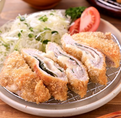 大葉とチーズの重ねミルフィーユカツ