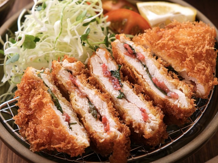 ささみの梅しそチキンカツ